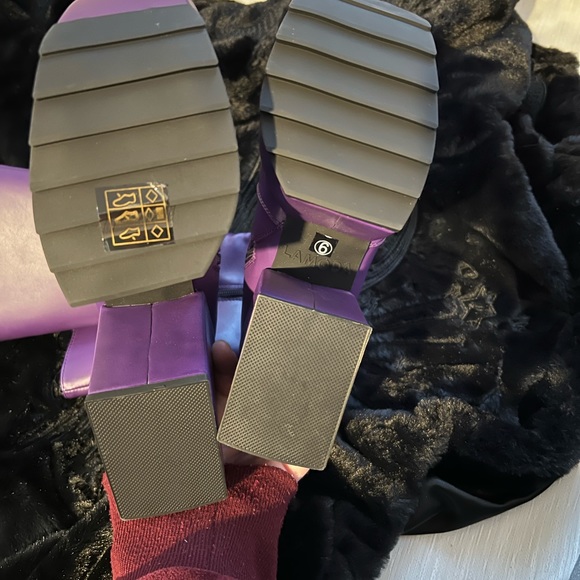 💜HOST PICK💜 Lamoda Purple Magnolia Platform Boots from Dolls Kill size 6 - Picture 7 of 11